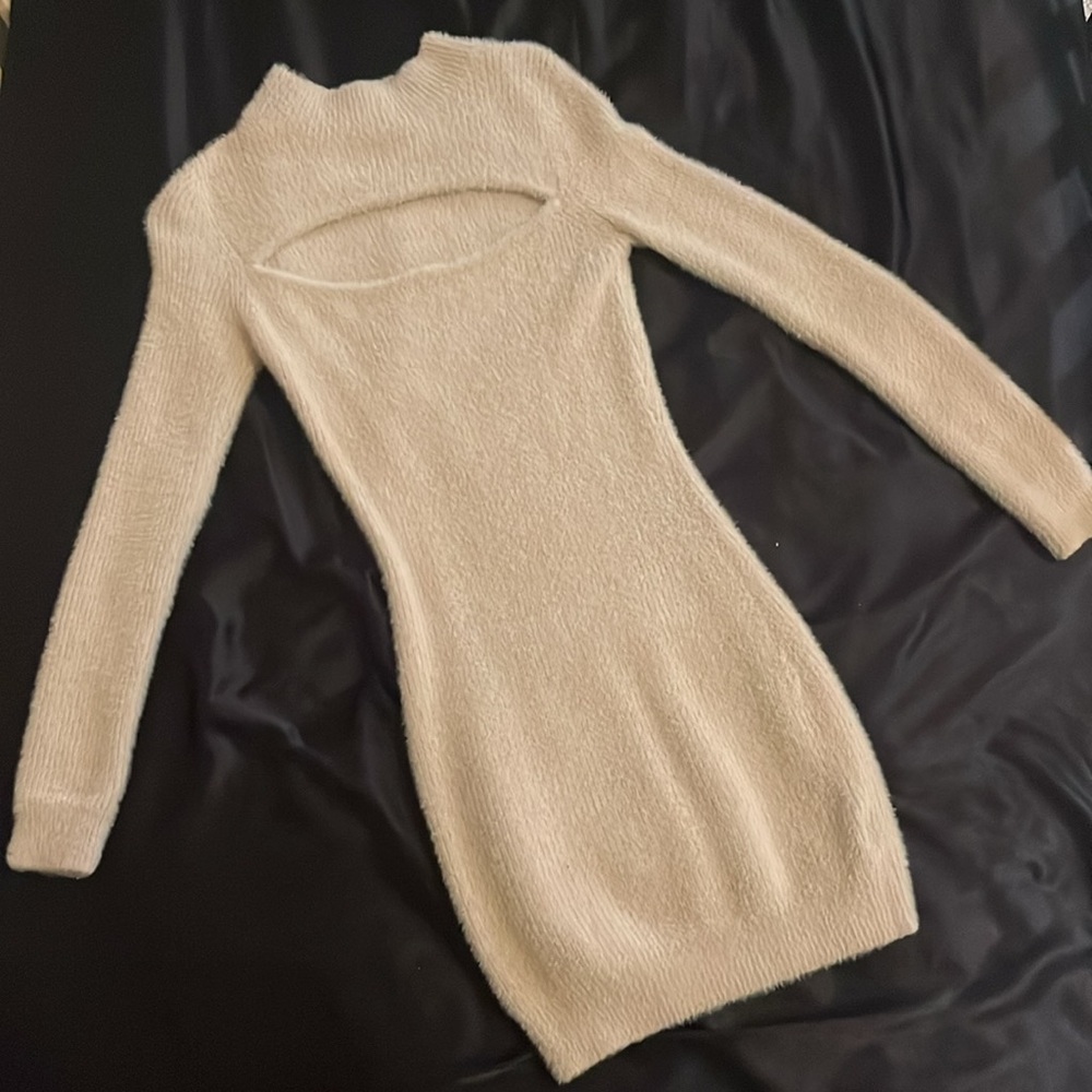 Cream Mini Dress